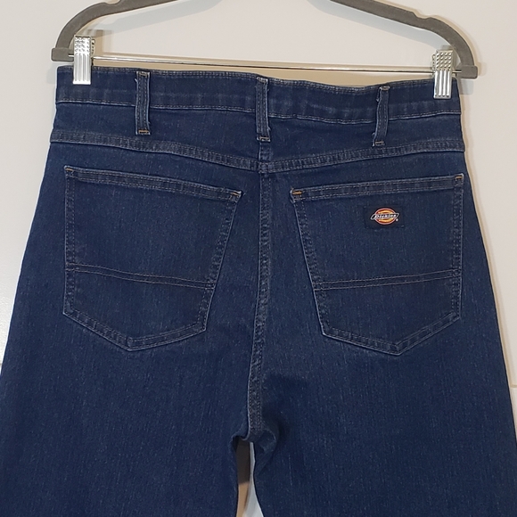 Dickies Flex Jeans Mens Size 32 X 30 Stretch Hi Rise Blue Denim - Picture 9 of 13